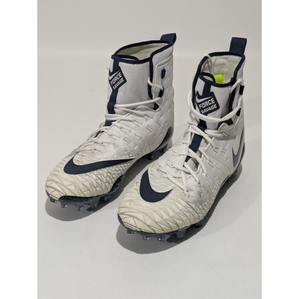 Nike‎ Men's Force Savage Elite TD 'White Navy' Cleats - 14 US